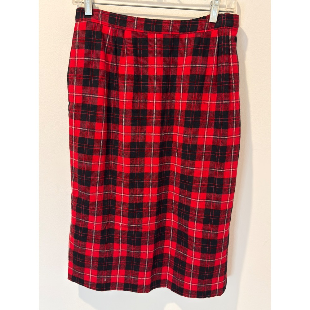 Vintage 70s Pendleton Cunningham Tartan Plaid Wool Skirt